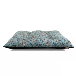 Leeby Cojín Acolchado Turquesa de Flores para perros Sale