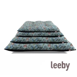 Leeby Cojín Acolchado Turquesa de Flores para perros Sale