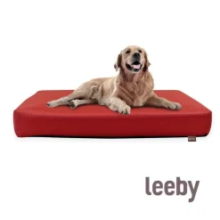 Leeby Cojín Waterproof Anti Pelos Rojo para perros Sale