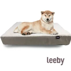 Leeby Colchón Ortopédico Viscoelástico Marrón y Blanco para perros Clearance