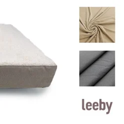 Leeby Colchón Ortopédico Viscoelástico Marrón y Blanco para perros Clearance