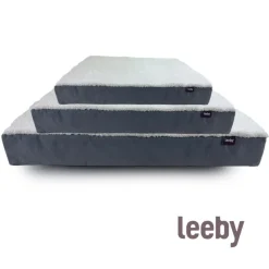 Leeby Colchón Ortopédico Viscoelástico Gris para perros Best