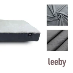Leeby Colchón Ortopédico Viscoelástico Gris para perros Best