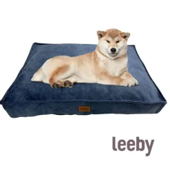Leeby Colchoneta Impermeable y Desenfundable Azul Marino para perros Sale