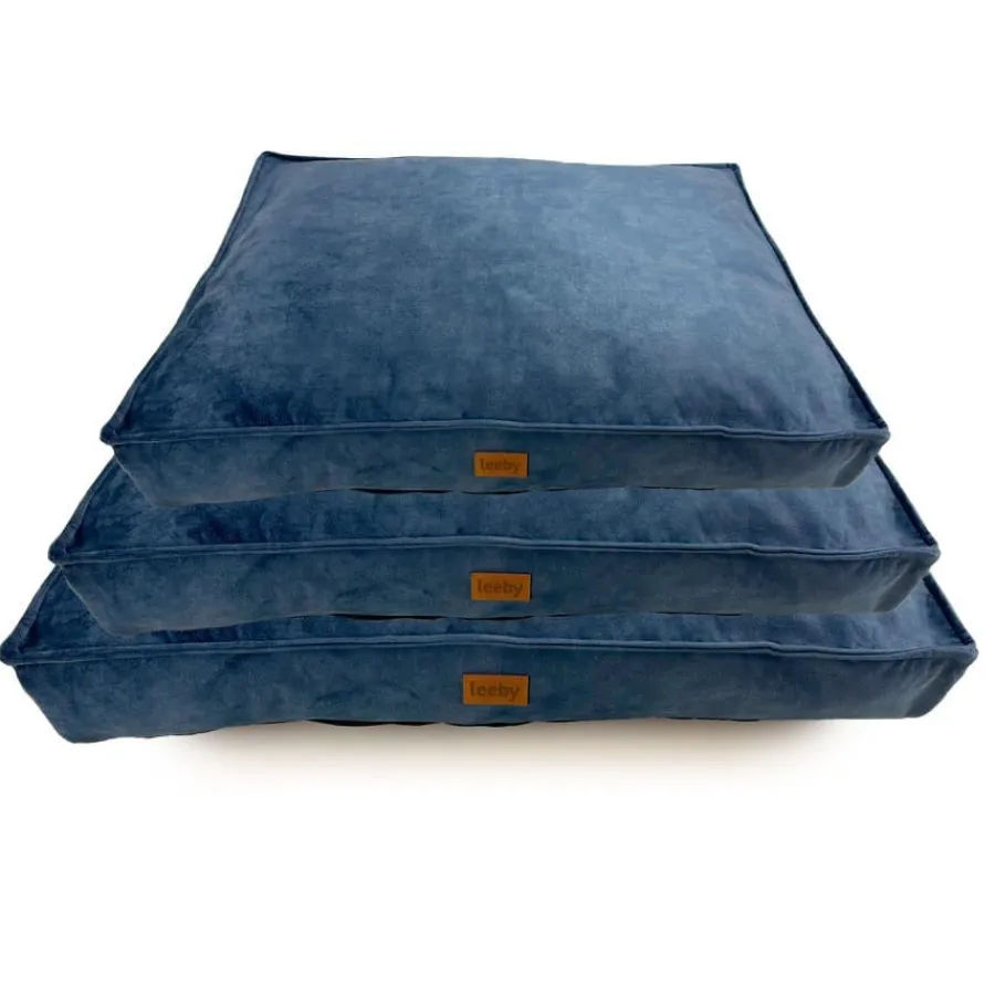 Leeby Colchoneta Impermeable y Desenfundable Azul Marino para perros Sale
