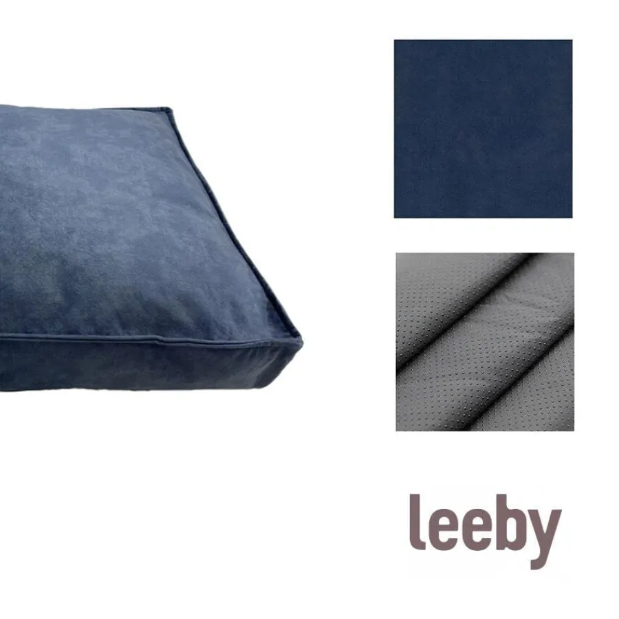 Leeby Colchoneta Impermeable y Desenfundable Azul Marino para perros Sale