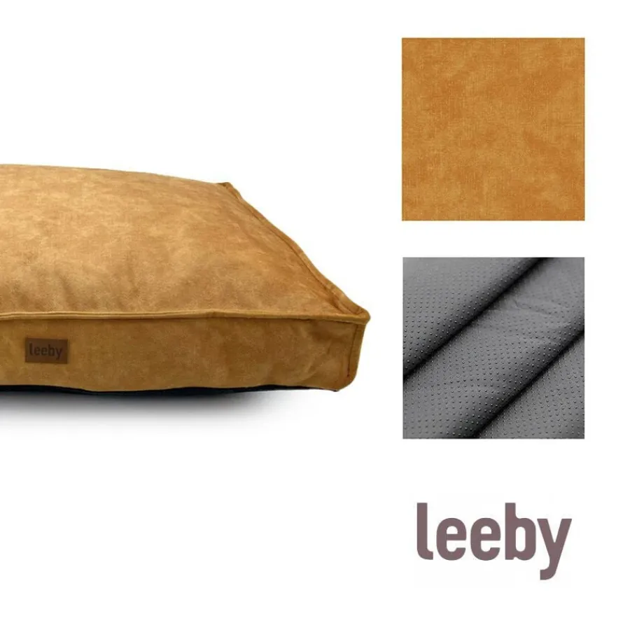 Leeby Colchoneta Impermeable y Desenfundable Dorada para perros Sale