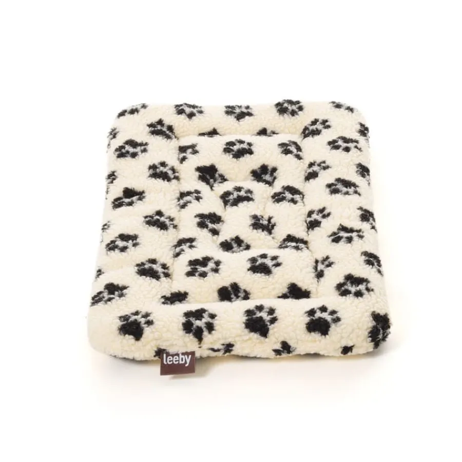 Leeby Colchoneta Suave con Estampado de Huellas para perros Online