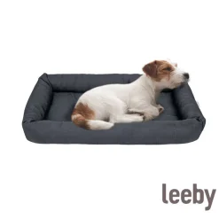 Leeby Colchoneta Suave Negra para perros Hot