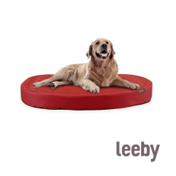 Leeby Colchoneta Waterproof y Desenfundable Roja para perros Hot