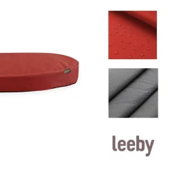 Leeby Colchoneta Waterproof y Desenfundable Roja para perros Hot