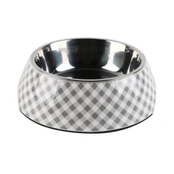 Leeby comedero acero inoxidable vichy para perros Best