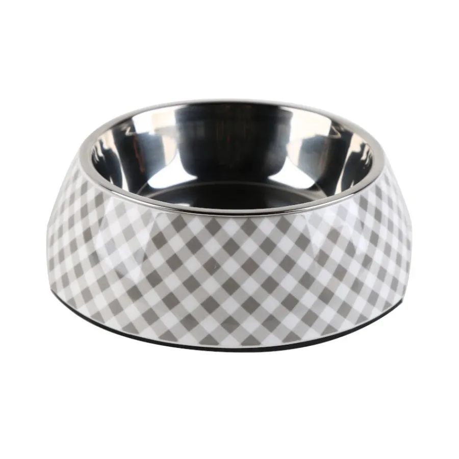 Leeby comedero acero inoxidable vichy para perros Best