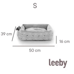 Leeby Cuna de Ovejitas con Cojín Desenfundable y Juguete para cachorros Online