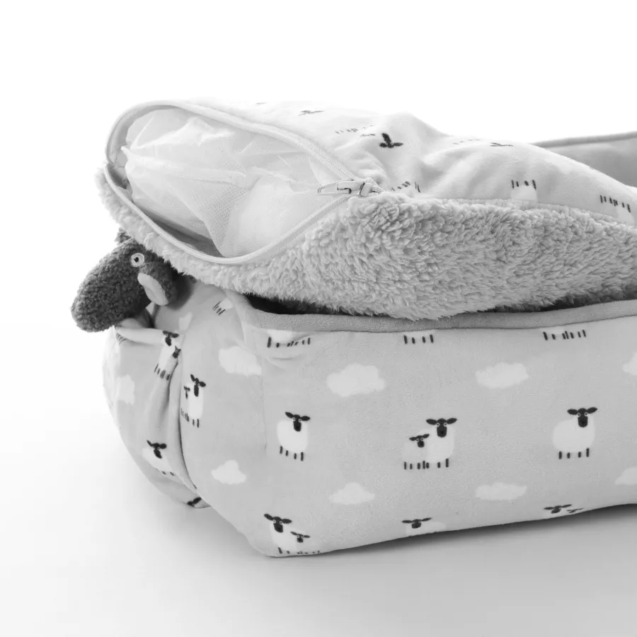 Leeby Cuna de Ovejitas con Cojín Desenfundable y Juguete para cachorros Online