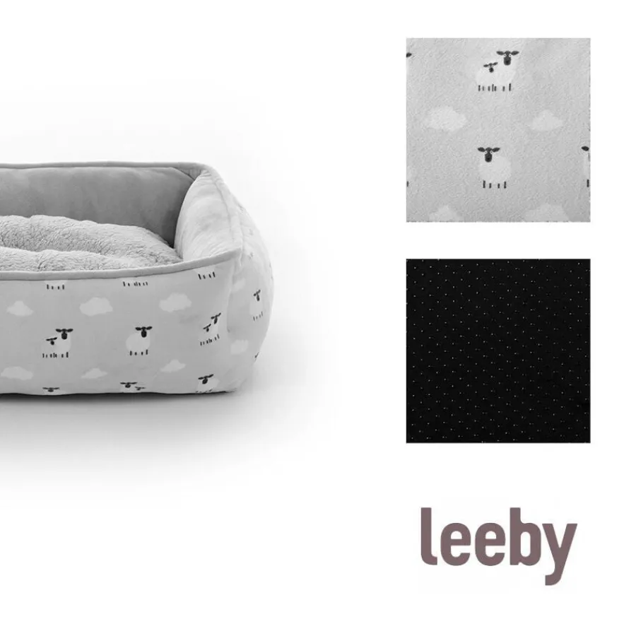 Leeby Cuna de Ovejitas con Cojín Desenfundable y Juguete para cachorros Online