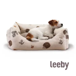 Leeby Cuna Desenfundable Blanco con Erizos para perros Outlet