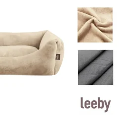 Leeby Cuna Desenfundable Beige para perros Discount