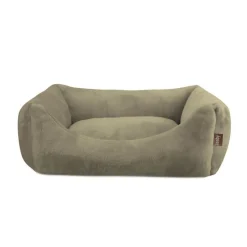 Leeby Cuna Desenfundable de Terciopelo Verde para perros Outlet