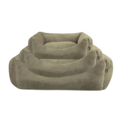 Leeby Cuna Desenfundable de Terciopelo Verde para perros Outlet