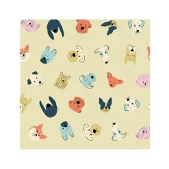 Leeby Cuna Desenfundable Beige Estampado Cómic para perros Discount