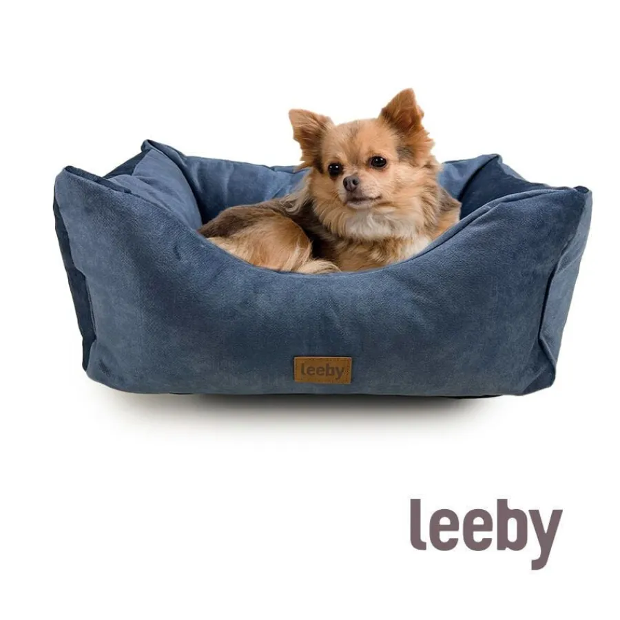 Leeby Cuna Impermeable y Desenfundable Azul Marino para perros Online