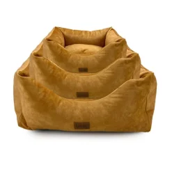 Leeby Cuna Impermeable y Desenfundable Dorada para perros New
