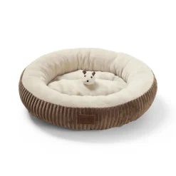 Leeby cuna redonda suave marrón para gatos Hot