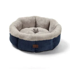 Leeby cuna redonda suave gris para gatos Clearance