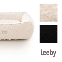 Leeby Cuna Súper Suave con Cojín Desenfundable para cachorros Clearance