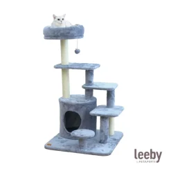Leeby Eduardo torre rascador multiplataforma con cama nido y juguete para gatos Outlet