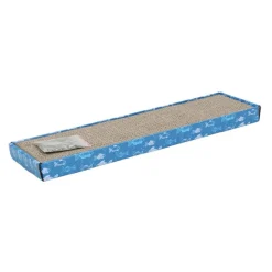 Leeby Fitz tabla rascador de cartón azul para gatos Discount