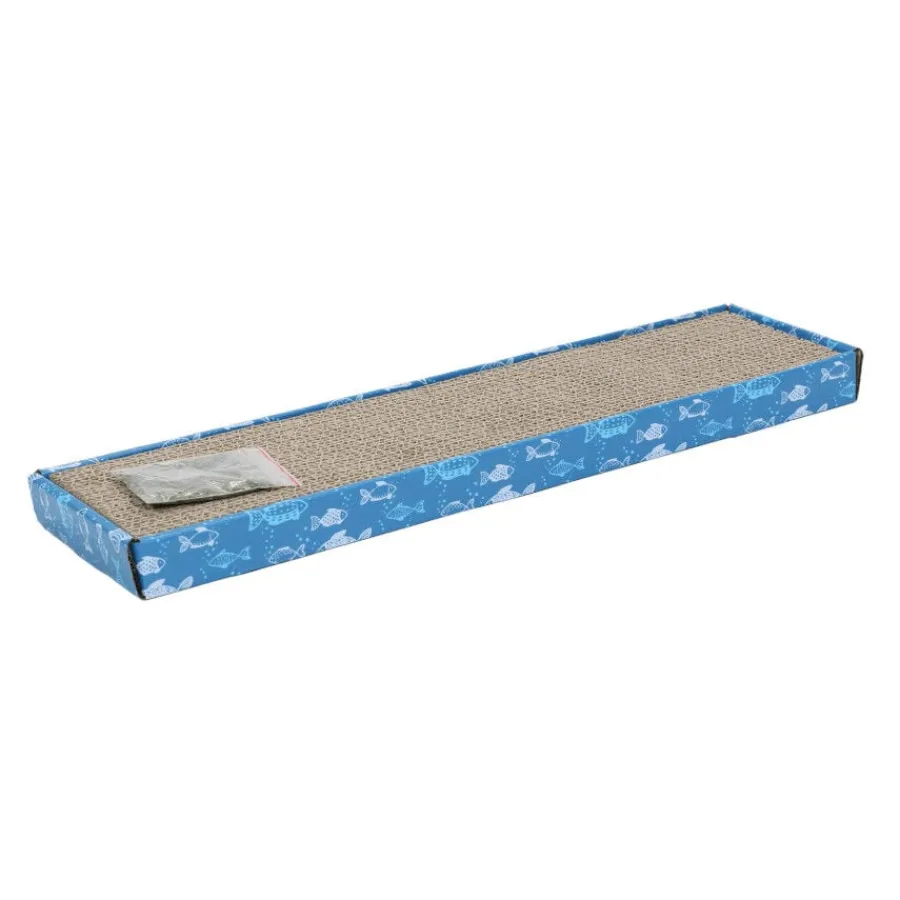 Leeby Fitz tabla rascador de cartón azul para gatos Discount