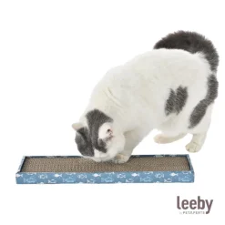 Leeby Fitz tabla rascador de cartón azul para gatos Discount