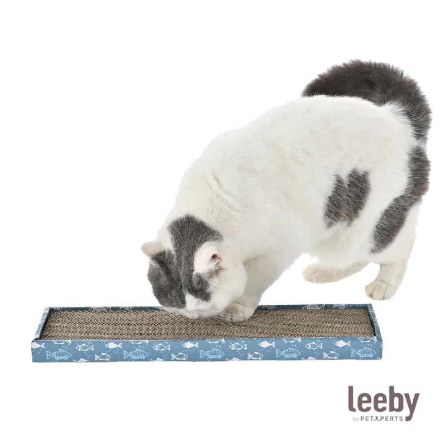 Leeby Fitz tabla rascador de cartón azul para gatos Discount