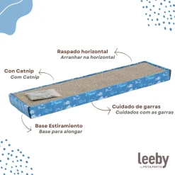 Leeby Fitz tabla rascador de cartón azul para gatos Discount