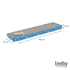Leeby Fitz tabla rascador de cartón azul para gatos Discount