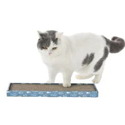Leeby Fitz tabla rascador de cartón azul para gatos Discount