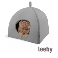 Leeby Iglú Antideslizante Gris para gatos Best