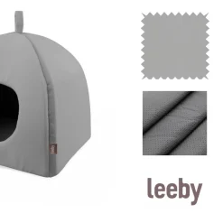 Leeby Iglú Antideslizante Gris para gatos Best