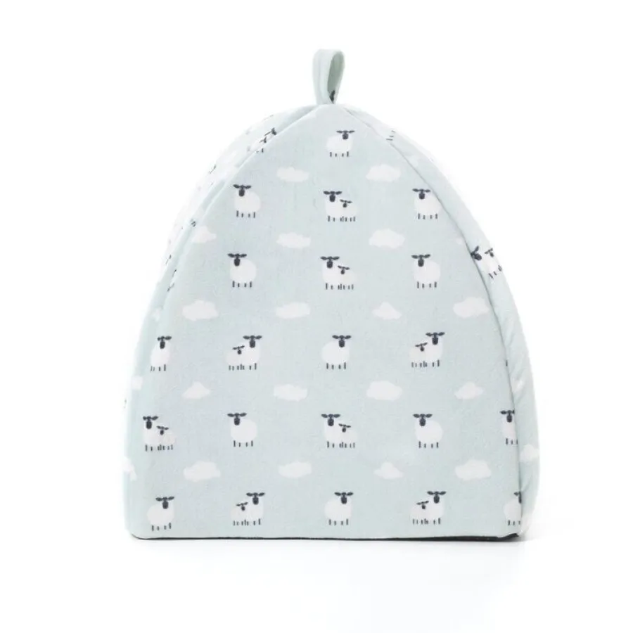 Leeby Iglú Desenfundable Blanco con Ovejitas para gatitos Best