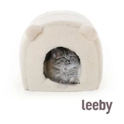 Leeby Iglú Desenfundable de Borreguito Blanco para gatitos Outlet