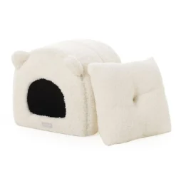Leeby Iglú Desenfundable de Borreguito Blanco para gatitos Outlet