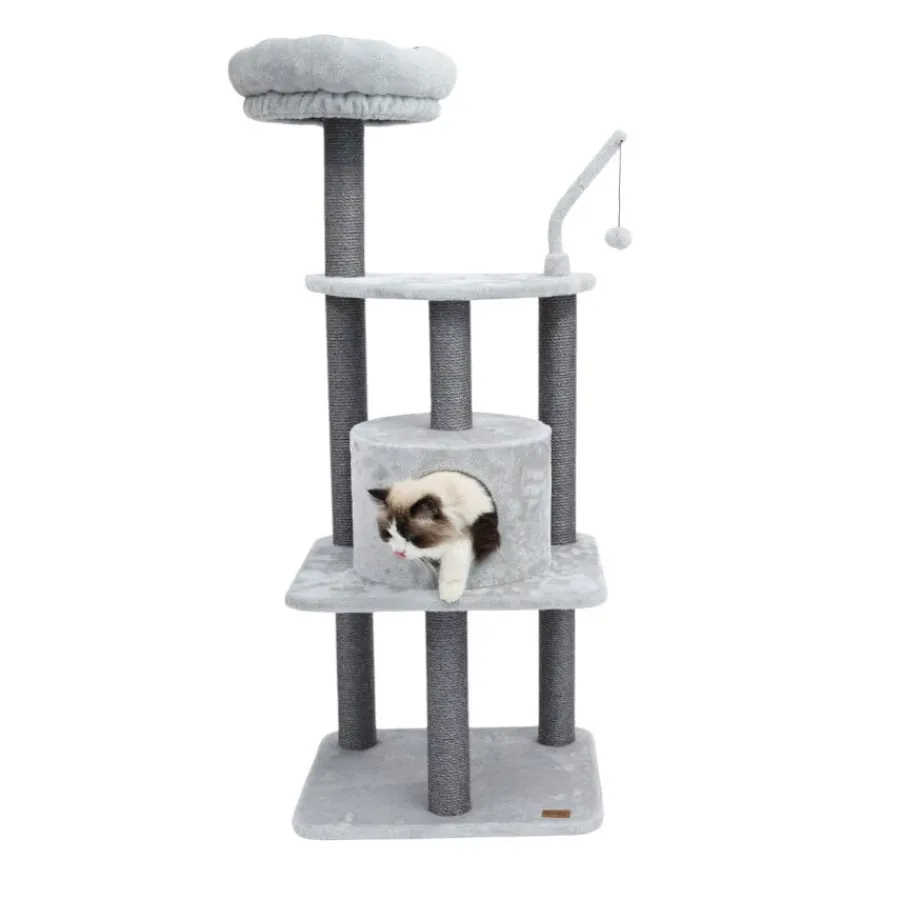 Leeby Kenzo árbol rascador con cama para gatos Sale