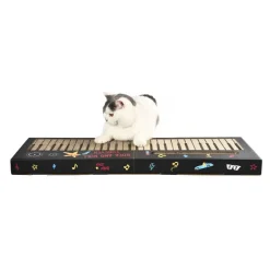 Leeby Kitty teclado rascador de cartón con bola para gatos Outlet