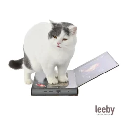 Leeby Lily rascador de cartón en forma de ordenador para gatos Outlet