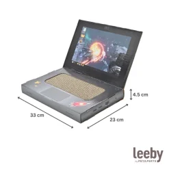 Leeby Lily rascador de cartón en forma de ordenador para gatos Outlet