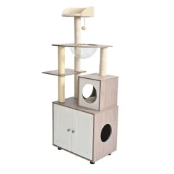 Leeby Luna árbol rascador con mueble para gatos Online