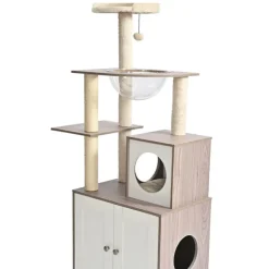 Leeby Luna árbol rascador con mueble para gatos Online