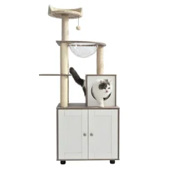 Leeby Luna árbol rascador con mueble para gatos Online